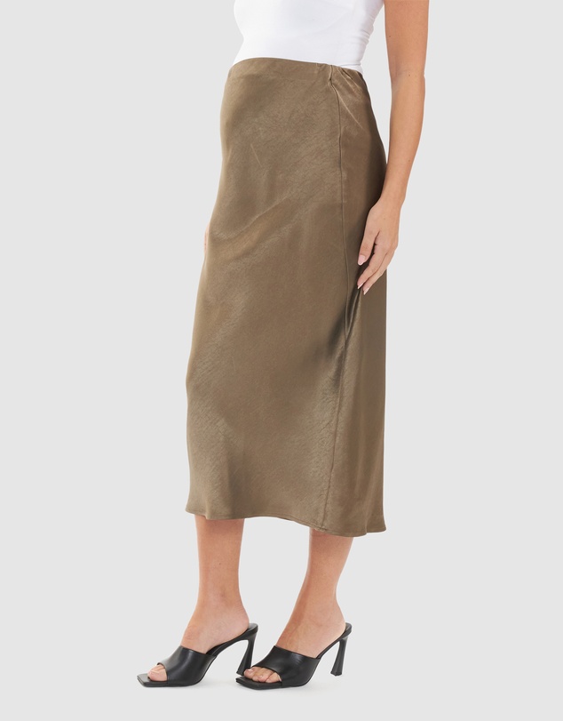 Ripe Maternity - Lexie Satin Skirt