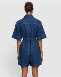 KIVARI - Indie Denim Playsuit
