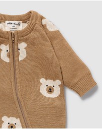 Wilson & Frenchy - Organic Knitted Jacquard Growsuit - Babies