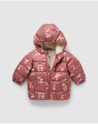 Purebaby - Shearling Lined Puffer Jacket -Kids-Babies