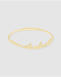 Wanderlust + Co - Wanderlust Gold Bangle