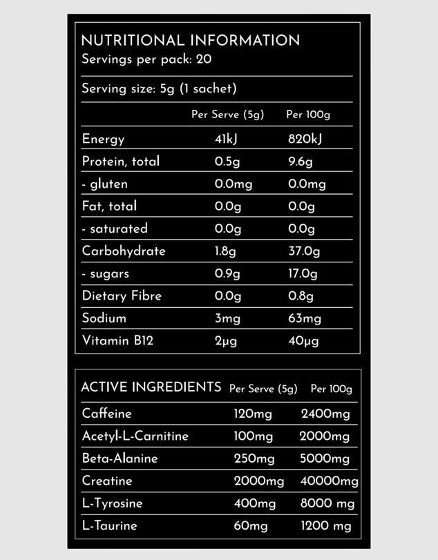 SWIISH - Power Up Pre-Workout Sachets