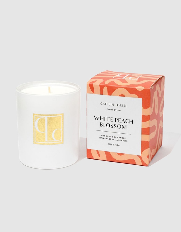 Caitlin Louise Collection - White Peach Blossom Candle