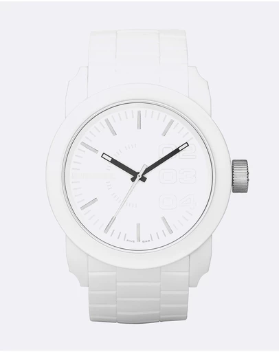 Diesel - Double Down S44 White Analogue Watch