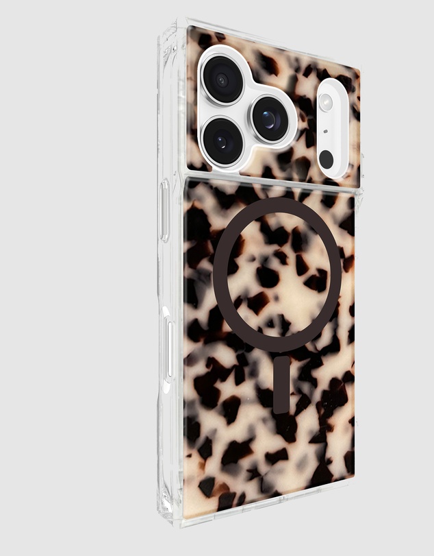 Flaunt - Flaunt Square Blonde Tortoise Shell MagSafe Case for iPhone 17 Pro