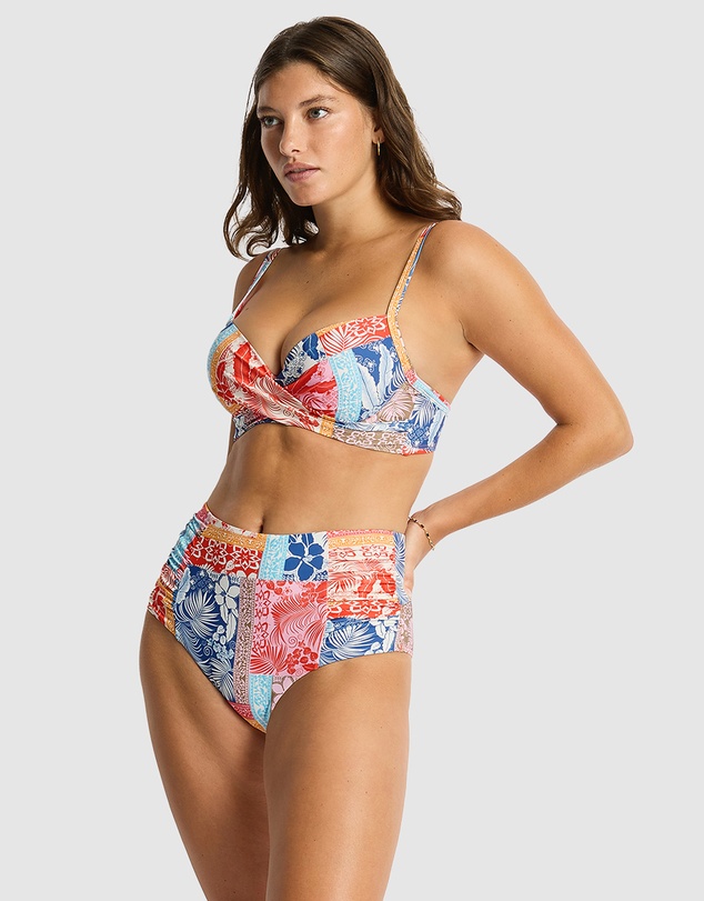 Sea Level Australia - Coco Island Cross Front Moulded Underwire Bra