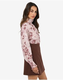 Forcast - Lesley High Neck Floral Blouse