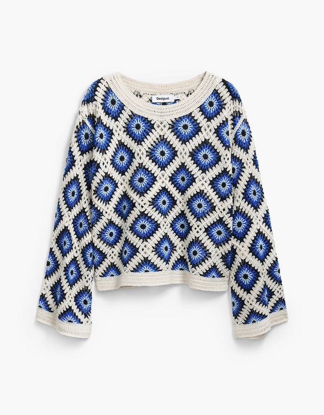 Desigual - Multicolored crochet sweater