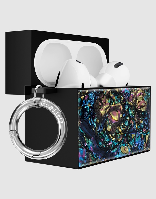 Flaunt - Flaunt Abalone Shell with Silver Clip Case for AirPod Pro 3