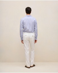 Trenery - Linen Drawcord Pant in White
