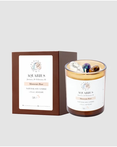 Silk Oil of Morocco - Aquarius Amber Natural Soy Candle