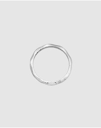 Haze & Glory - ICONIC EXCLUSIVE - Ring Men Basic Band Ring Babylon Textured in 925 Sterling Silver