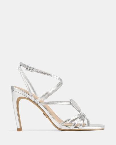 Wittner - Tatum High Sandals Silver Metallic Leather