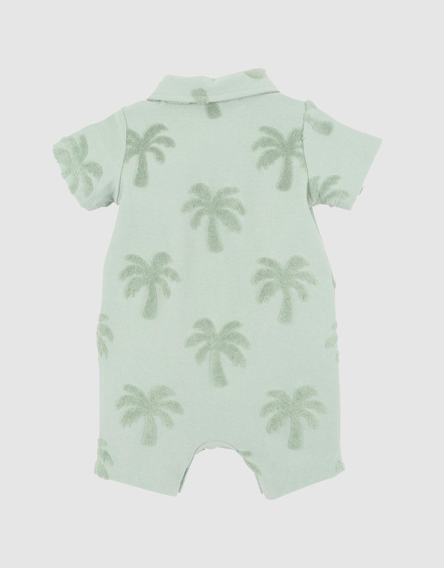 Bebe by Minihaha - Ivan Tropical Trees Polo Romper - Babies