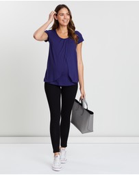 Angel Maternity - Postnatal Tummy Tight Control Built-In Shaping Leggings