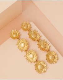 Native Sol - Follow The Sun - Sunflower Earrings