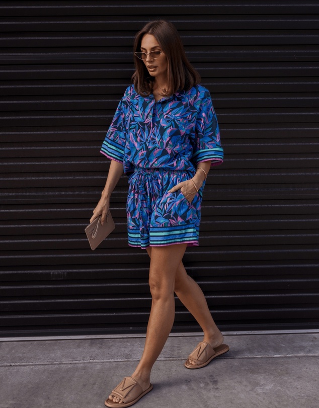 ALEXANDRA - Trene Shorts Navy Floral Print