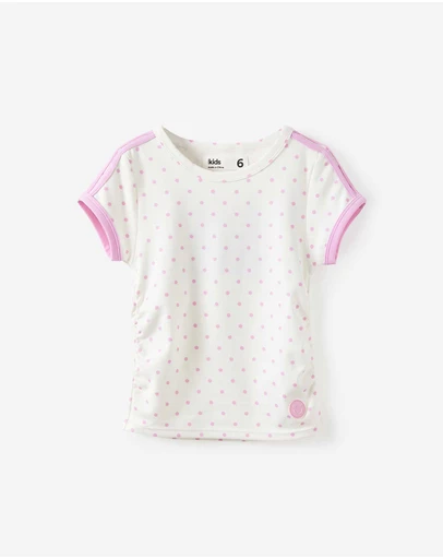 Cotton On Kids - Soft Stretch Active Gathered Short Sleeve Baby Tee