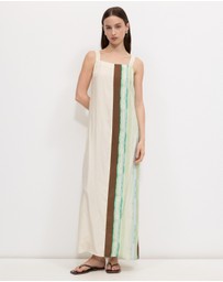 Calli - Stripe Column Maxi Dress