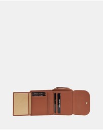 Pierre Cardin - Pierre Cardin Ladies Leather Tri-Fold Tab Wallet
