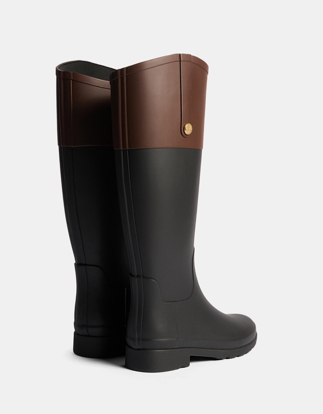 Hunter - Refined Gold Trim Riding Boots - Women's