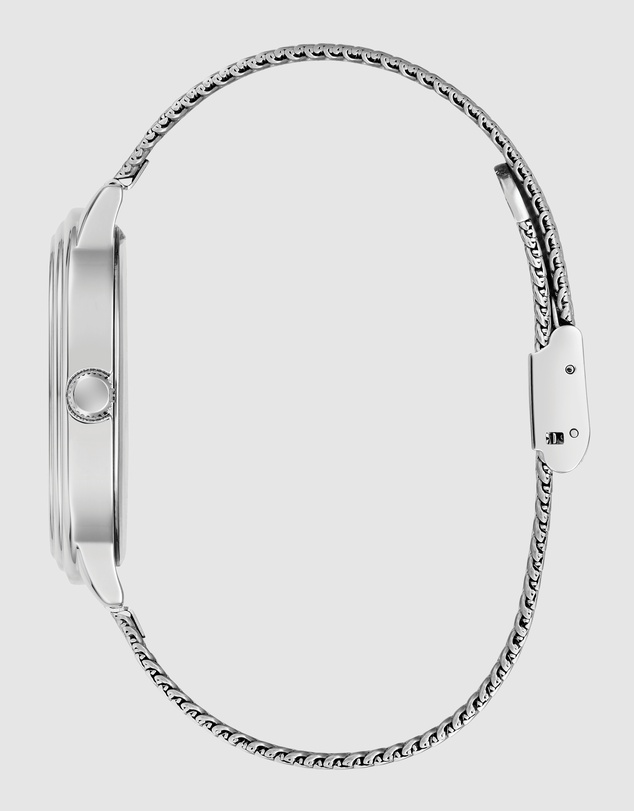 GUESS - GUESS Mens Silver-Tone Analogue Watch
