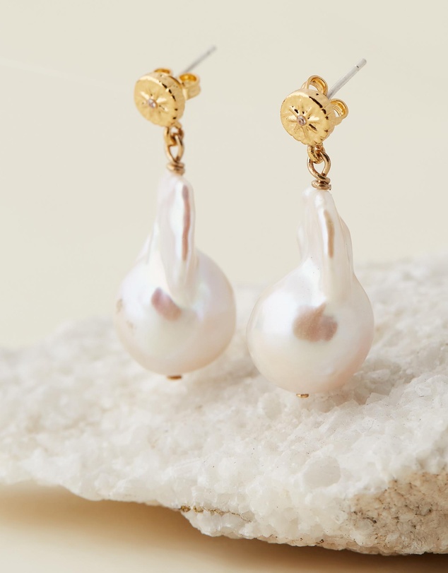 Carly Paiker - Sunburst Baroque Pearl Earrings