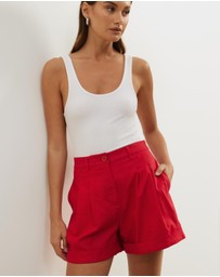 Atmos&Here - Isla Linen Blend Shorts