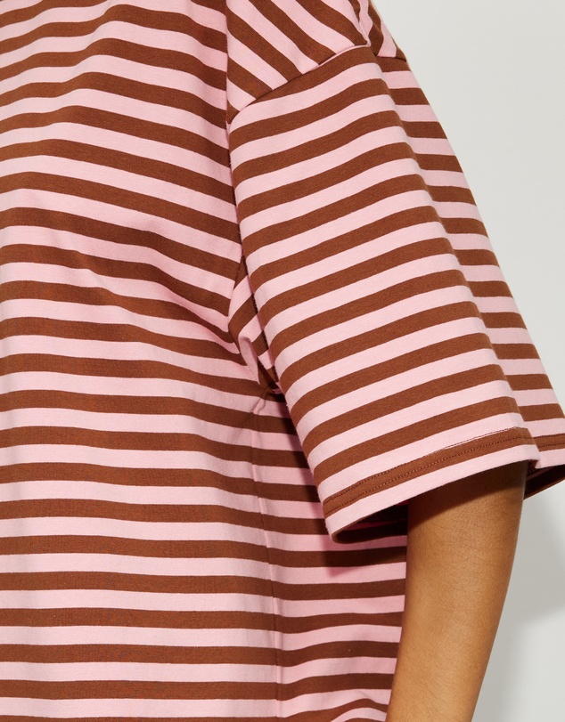 Dazie - Nostalgia Stripe Oversized Boyfriend Tee