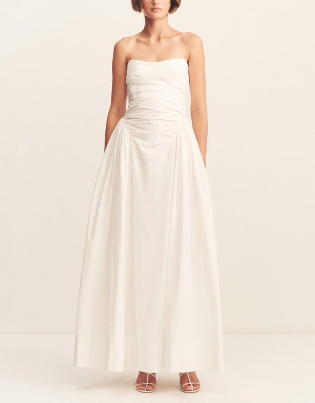 Shona Joy - Morton Strapless Panelled Maxi Dress