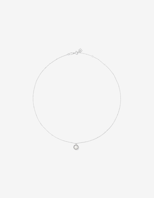 Michael Hill - Cultured Freshwater Pearl & 0.13TW of Diamond Necklace and Earring Gift Set in Sterling Silver