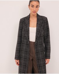 Calli - Nadia Tweed Trench Coat