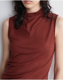 COS - Draped Turtleneck Tank Top