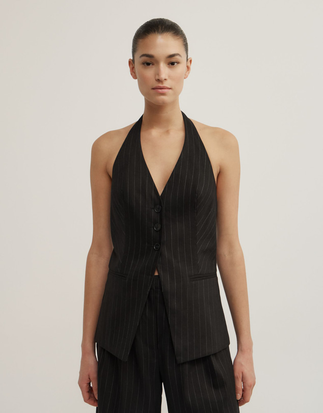 Witchery - Pinstripe Halter Vest