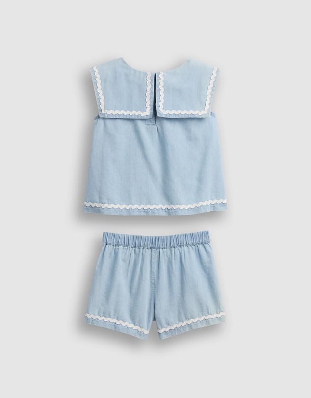 GAP - June Denim X Shorts Set Sailor - Babies-Kids