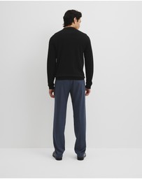 Country Road - Australian Merino Long Sleeve Am Button Polo Knit