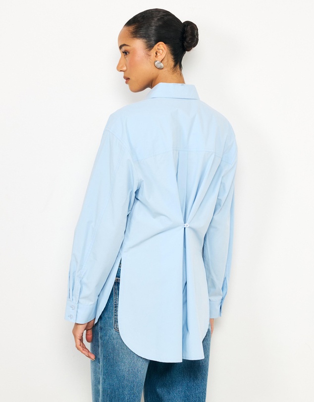 AERE - Zola Button Cinch Back Shirt