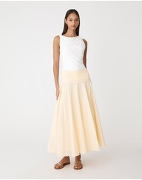 Forcast - Deb Cotton Midi Full Skirt