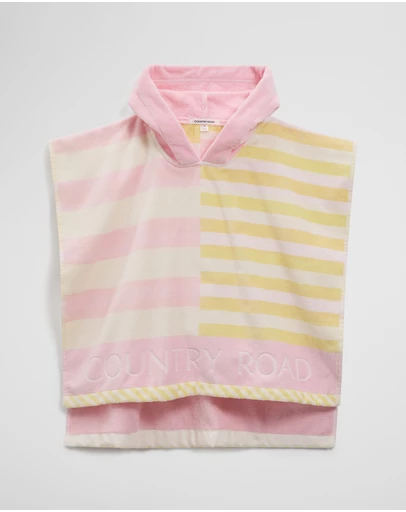 Country Road - Stripe Swim Poncho