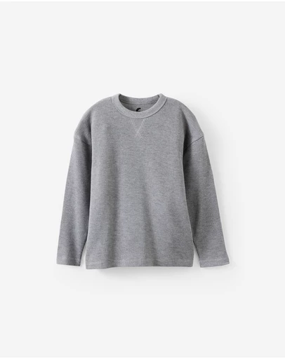 Cotton On Kids - Waffle Long Sleeve Tee