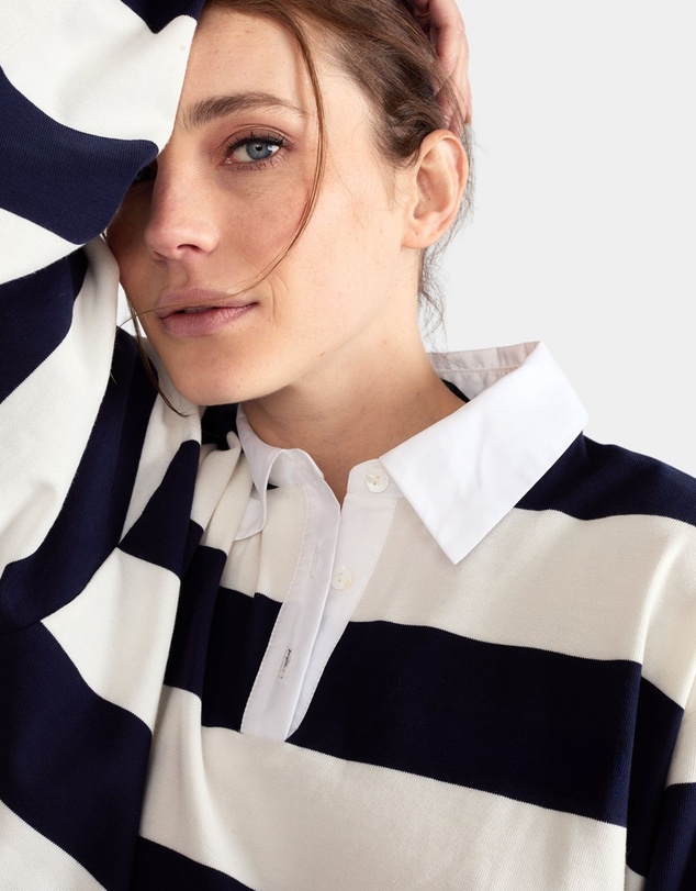 Cynthia Rowley - Ardie Striped Rugby Shirt
