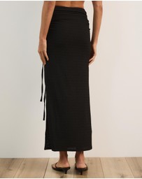 Atmos&Here - Alba Textured Belted Skirt