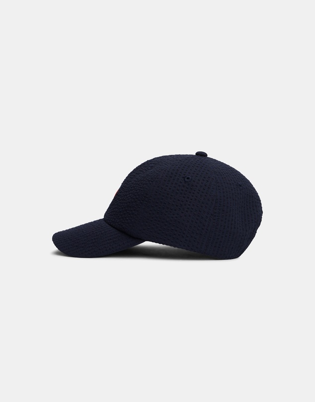 Tommy Hilfiger - Kids' Wavy Flag Seersucker Baseball Cap