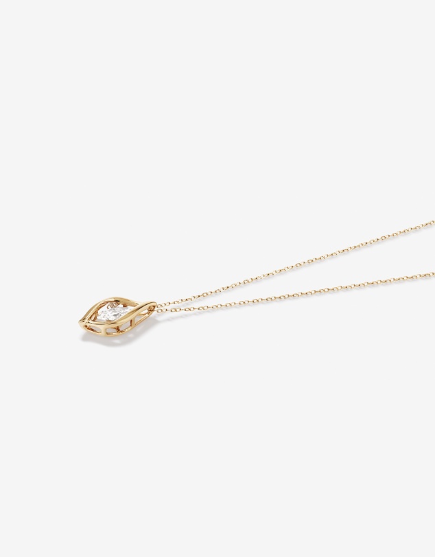 Michael Hill - Lume Lab Marquise Pendant with 0.50 Carat TW of Laboratory-Grown Diamond in 10kt Yellow Gold