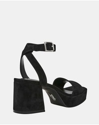 Steve Madden - Mercerr Black Suede Heels