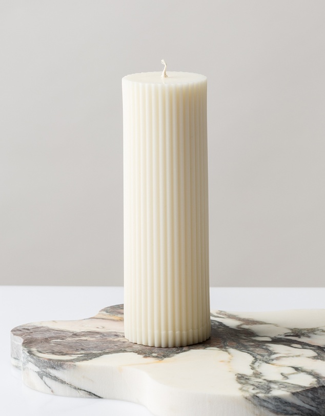 XRJ Celebrations - Pillar White Candle
