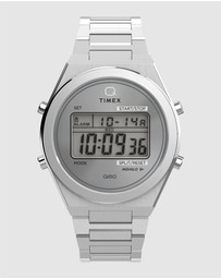 TIMEX - Q Timex® Q80 Continental 39mm Stainless Steel Bracelet Watch