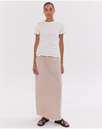 Cloth & Co. - The Long Element Skirt | Mushroom