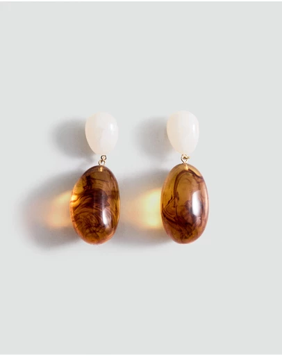 M.N.G - Mixed Pendant Earrings