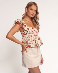 Petal & Pup - Lyric Ruffle Top - Mon Cheri